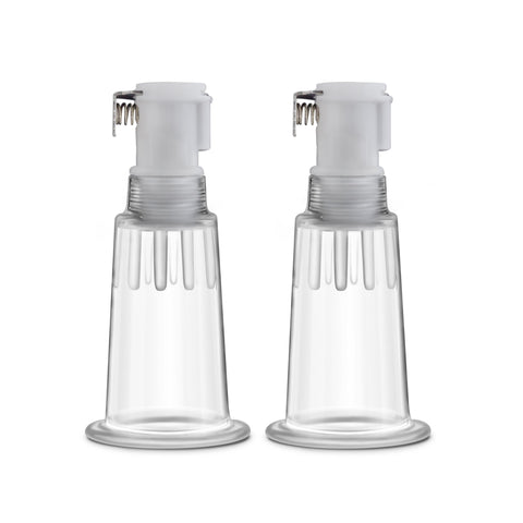 Temptasia – Nipple Pumping Cylinders – Set of 2  (0.75 Inch Diameter) - Clear