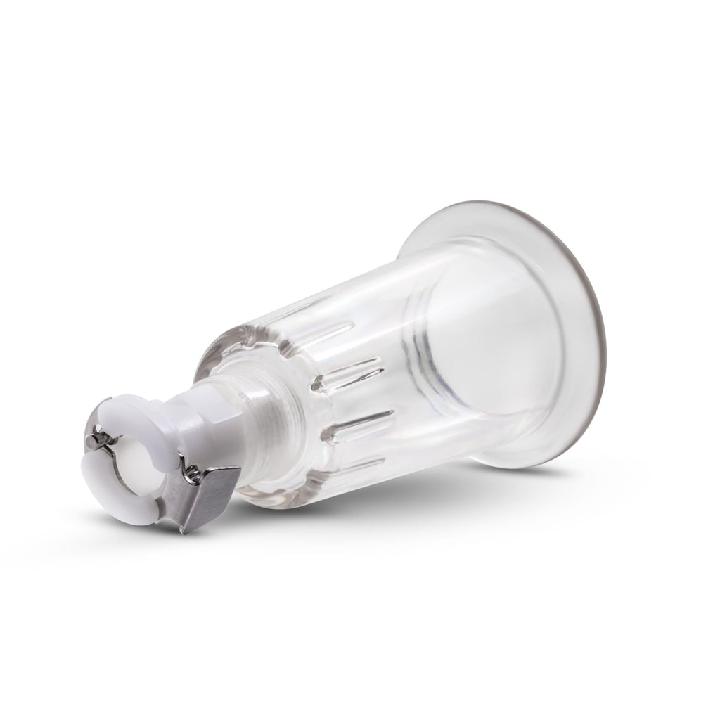 Temptasia – Nipple Pumping Cylinders – Set of 2 (1 Inch Diameter) - Clear