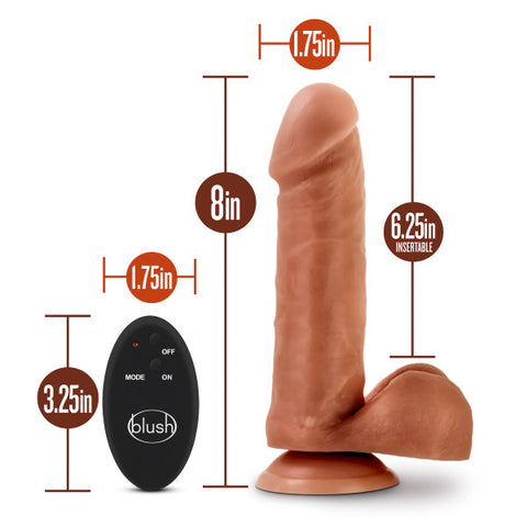 Dr. Skin- 8 Inch 10 Function Wireless Remote Dildo