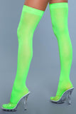 Opaque Nylon Thigh Highs - - One Size