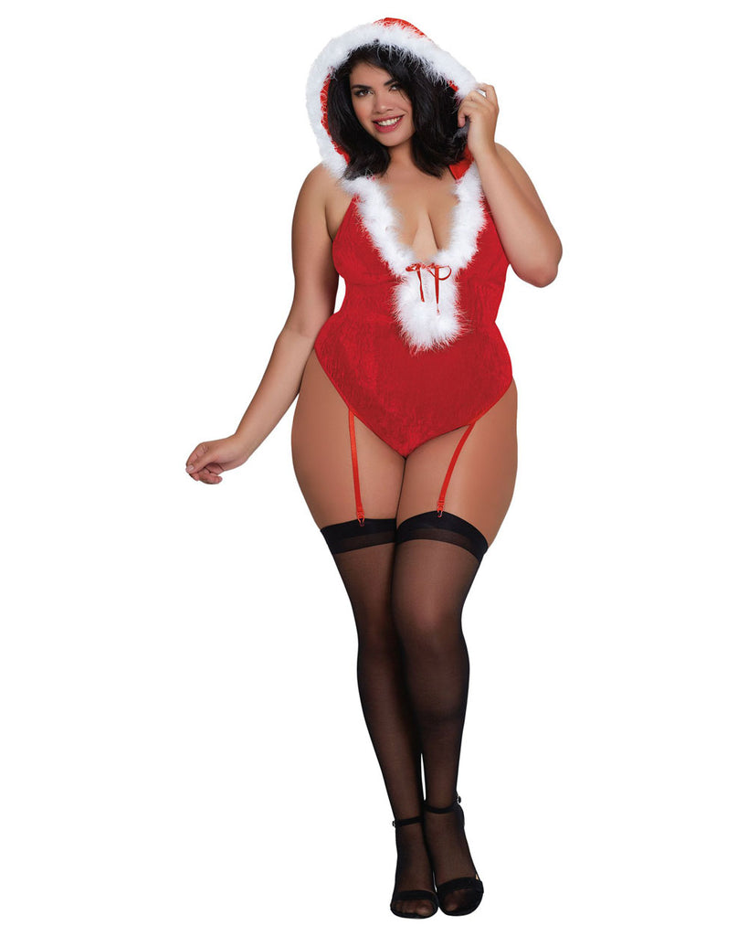 Santa Teddy - - Lipstick Red