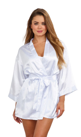 Robe, Chemise, Padded Hanger - - White