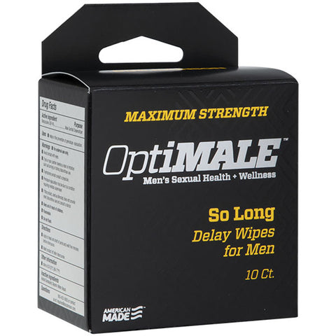 Optimale - So Long Delay Wipes for Men -