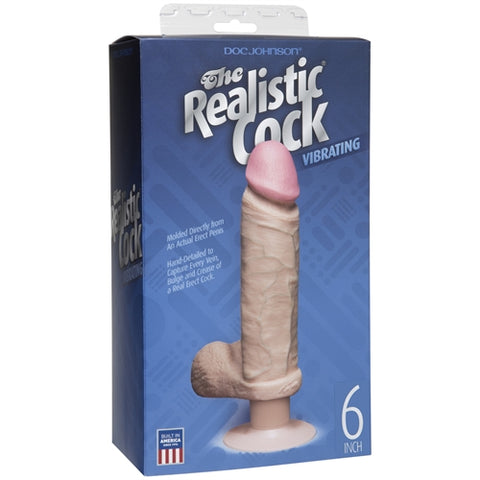 The Original Vibro Realistic Cocks - White