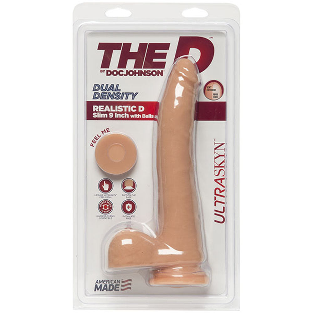 The D - Realistic D - Slim Inch - Ultraskyn - Vanilla