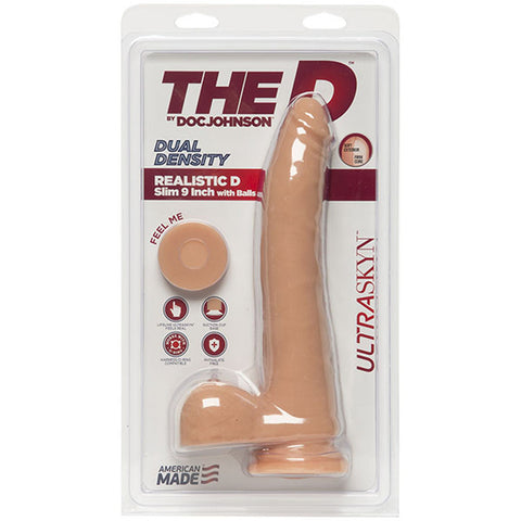 The D - Realistic D - Slim Inch - Ultraskyn - Vanilla