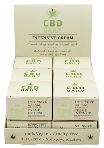 Cbd Daily Intensive Cream Display 12 Pc With Tester Cream Cards