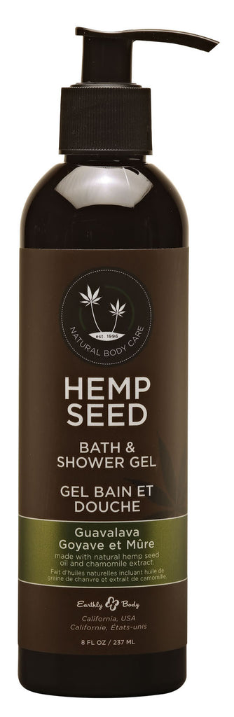 Hemp Seed Bath & Shower Gel - Guavalava 8 Fl. Oz.