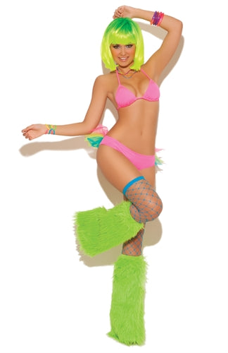 Neon Nites Bra Top and Tutu Panty Set - One Size