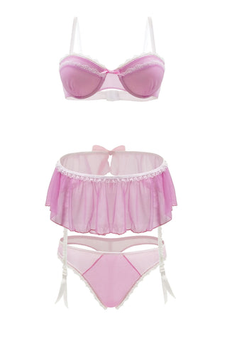 Pink Lady 3 Piece Set - Strawberry Cream - 1x2x