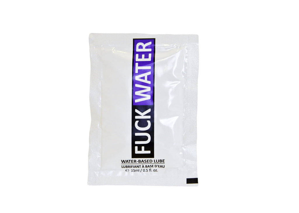 Fuck Water .5oz Water Based Lubricant Pillow Pack