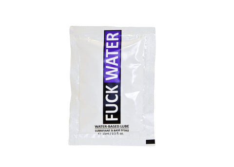 Fuck Water .5oz Water Based Lubricant Pillow Pack