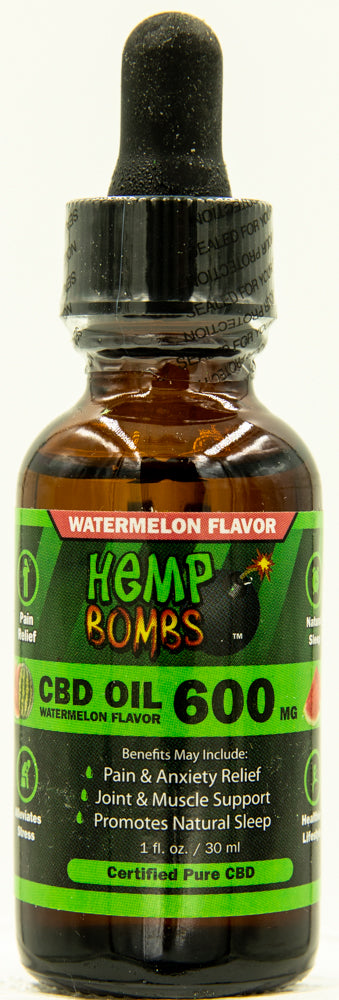 Hemp Bombs Oil Watermelon Kush 1 Fl. Oz.
