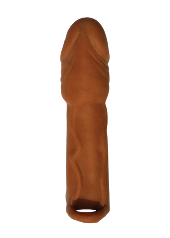Skinsations Latin Lover Series Husky Lover 7 Inch Vibrating - Brown