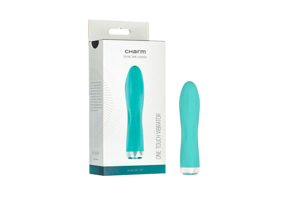 Iconic Charm One Touch Vibrator - Aqua
