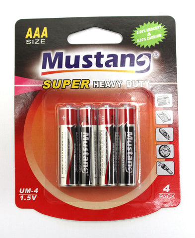 Mustang Batteries 4 Pack - Super Heavy Duty