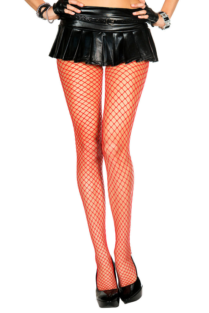 Mini Diamond Net Spandex Pantyhose - Size