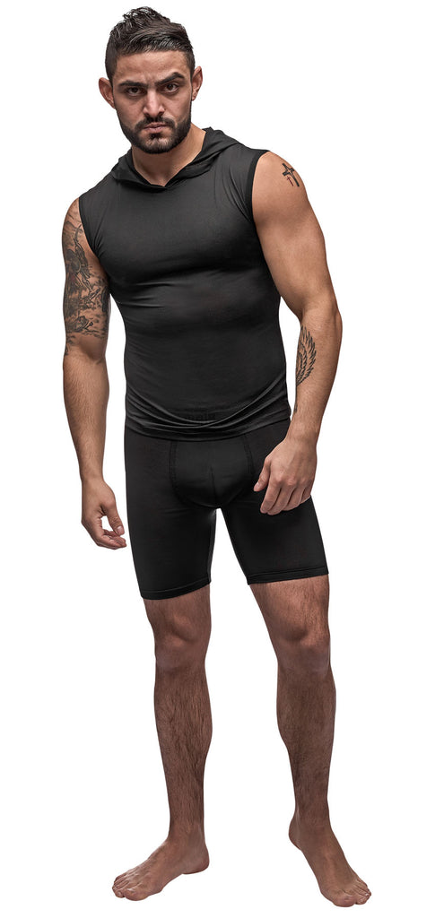Black Nite Hoodie Tank - - Black