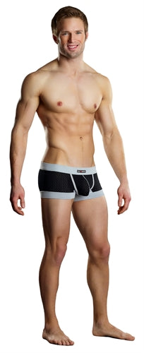 Sport Short Athletic Mesh - Extra Large Black and Grey