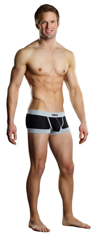 Sport Short Athletic Mesh - Extra Large Black and Grey