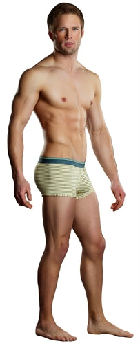 Heather Stripe Pouch Enhancer Short - Yellow