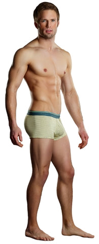 Heather Stripe Pouch Enhancer Short - Yellow