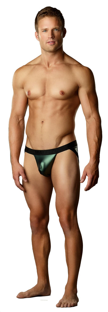 Matte Metallic Jock - S-m - Green