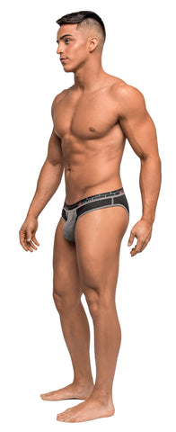 Reversible - Bikini - Large - Gray- Black