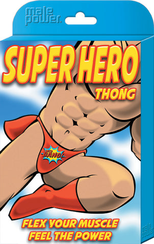 Super Hero Thong - One Size - Red