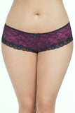 Cage Back Lace Panty - -