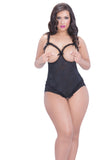 Open Cup Crotchless Teddy - Queen Size