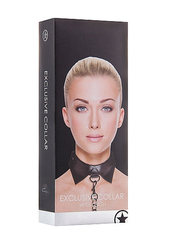 Exclusive Collar With Leash - Black