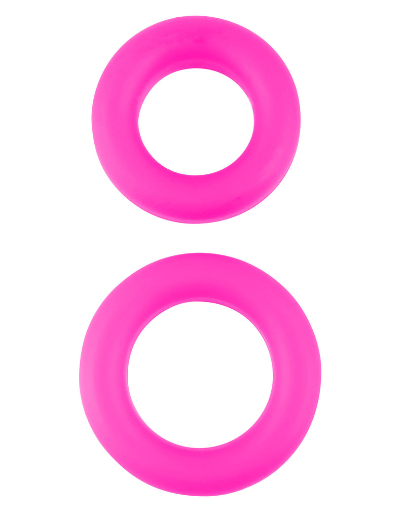 Neon Stretchy Silicone Cock Ring Set