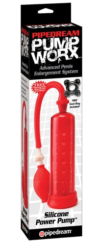 Pump Worx Silicone Powwr Pump - Red