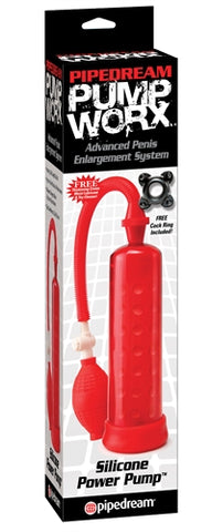 Pump Worx Silicone Powwr Pump - Red