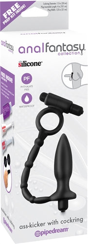 Anal Fantasy Collection Ass Kicker With Cockring - Black