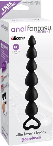 Anal Fantasy Collection Elite Lovers Beads - Black