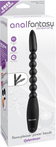 Anal Fantasy Collection Flexa Pleasure Power Beads - Black
