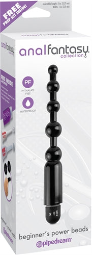 Anal Fantasy Collection Beginners Power Beads - Black