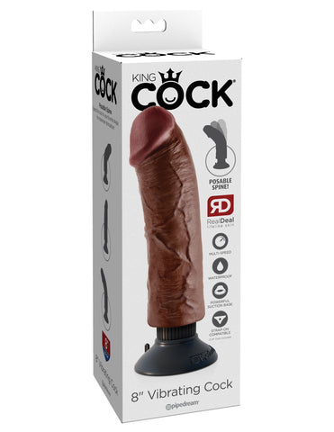 King Cock 8-Inch Vibrating Cock