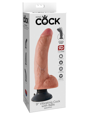 King Cock 9-Inch Vibrating Cock With Balls