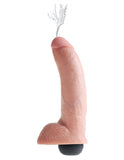 King Cock 9 Inch Squirting Cock With Balls