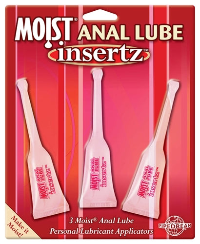 Moist Anal Lube Insertz - 3 Pack - 10 ml