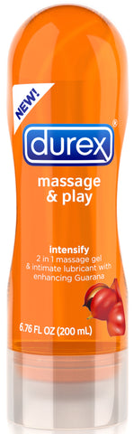 Durex Massage & Play 2 in 1 Intensify Guarana - 6.76 Fl. Oz. - 200 ml