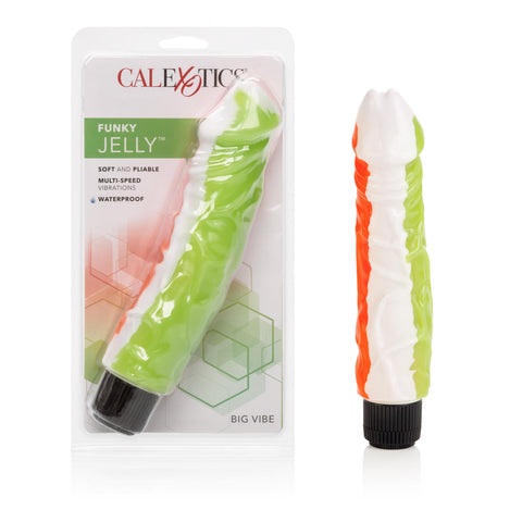 Funky Jelly Vibe 8 Inches - Orange-green