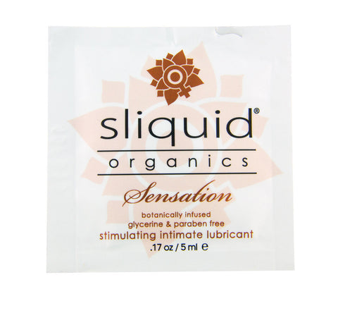 Sliquid Organics Sensation - 200 Count Case - .17 Oz.- 5ml Foils