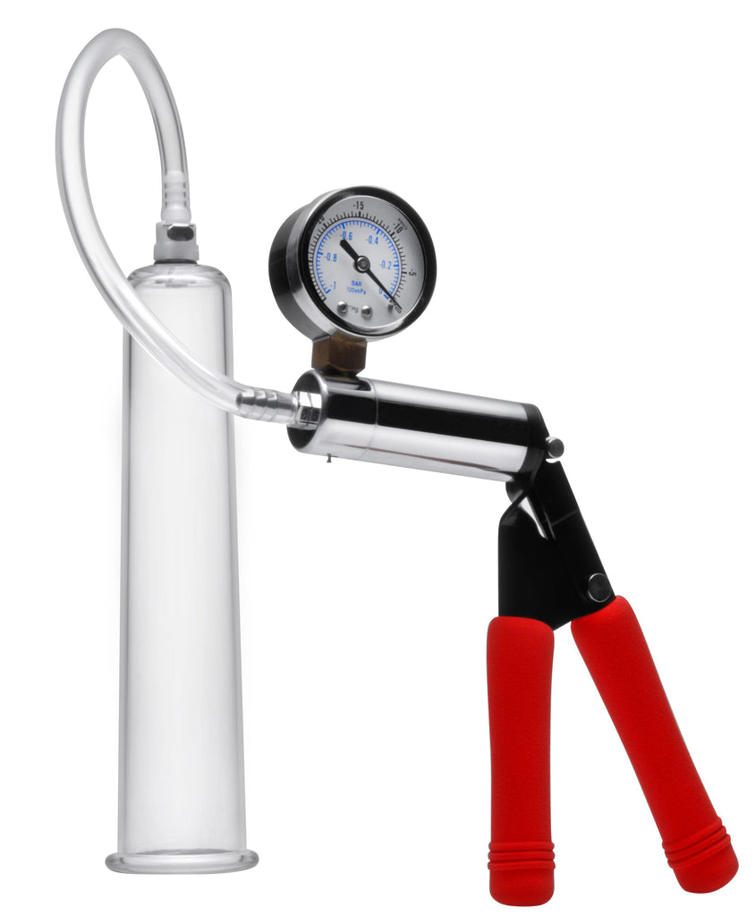 Deluxe Steel Handle Pump With 2.25 Inches Penis Cylinder