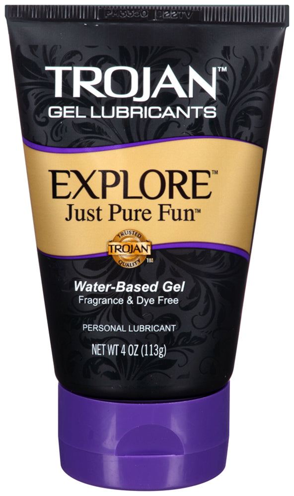 Trojan Explore Water-Based Gel Lubricant - 4 Fl.  Oz.