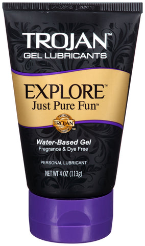 Trojan Explore Water-Based Gel Lubricant - 4 Fl.  Oz.