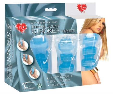 Cyberskin Translucent Stroker Triplets